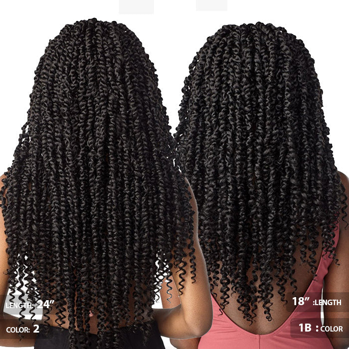 Sensationnel Lulutress Pre-Looped Crochet Braid - PASSION TWIST 18"/24"