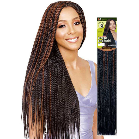 Bobbi Boss Pre-Looped Crochet Braids Hand Made - SENEGAL BOX BRAID 20/26"