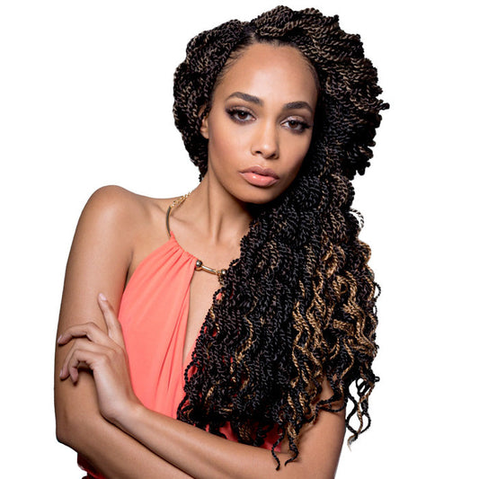 Bobbi Boss African Roots Pre-Looped Collection Braids - SENEGAL TWIST CURLY 14"