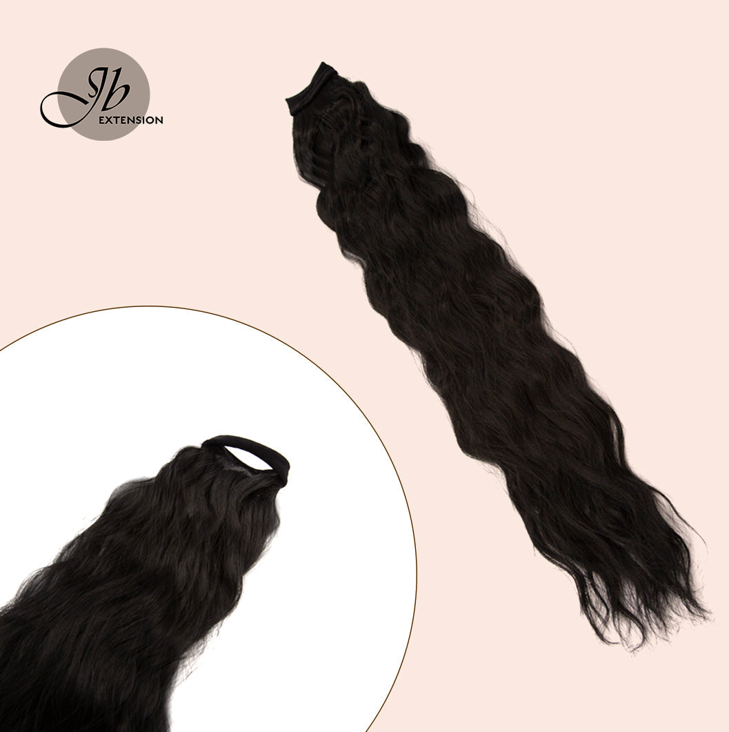 JBEXTENSION 30INCH Long body wave Ponytail Extension with Hair Tie Hair Extensions Ponytail Natural Soft Synthetic Hair Piece for Women