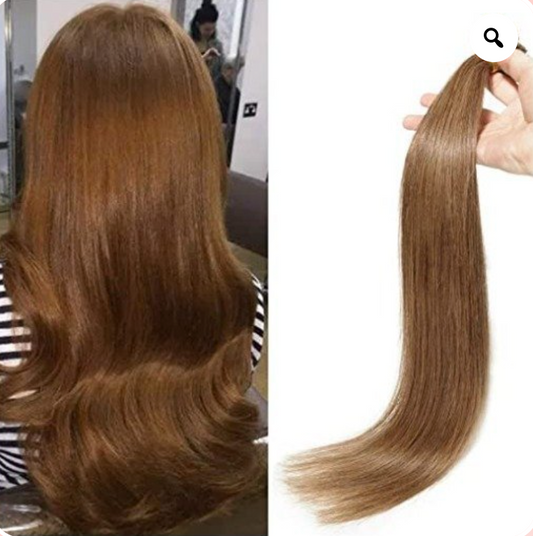 JBEXTENSION U Tip Hair Extensions Human Hair Color 6 Light Brown Real Remy Hair 20 Inch Fusion Hair Extensions 1 Gram Per Strand 20 Strand