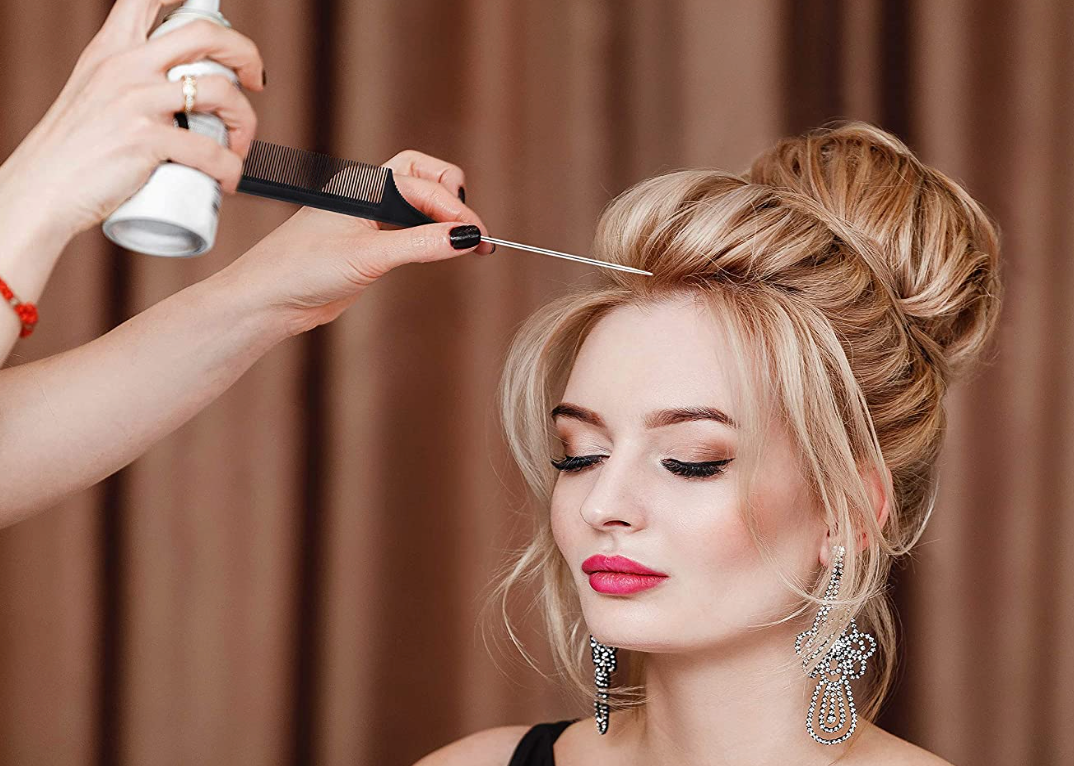 JBextension Carbon Hair Rat Tail Combs Parting Rattail Combs Teasing Fine Tooth Comb Metal Hair Pick Detangling Combs for Women for Curly Hair