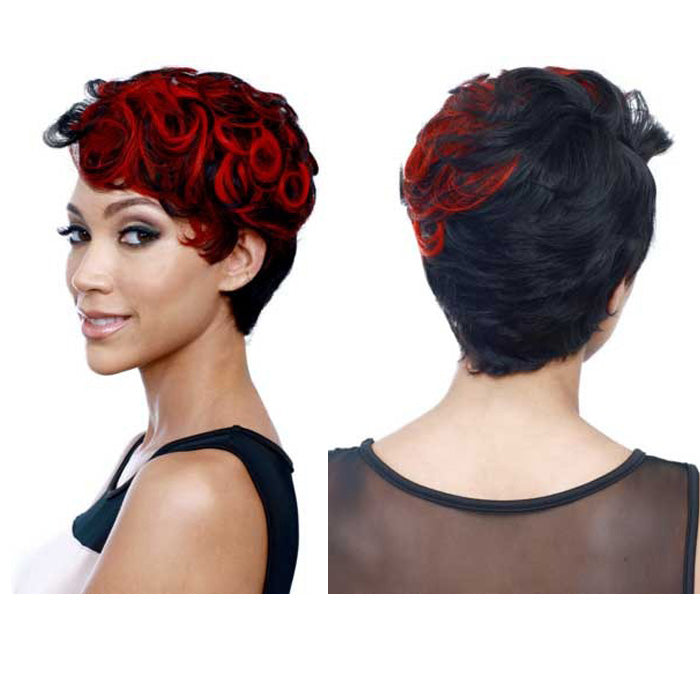 Bobbi Boss Visso 100% Human Hair Weave FOXY SHORT 3PCS (1Pack Complete)