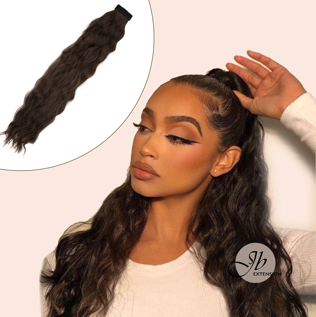 JBEXTENSION 30INCH Long body wave Ponytail Extension with Hair Tie Hair Extensions Ponytail Natural Soft Synthetic Hair Piece for Women