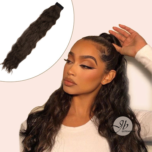 JBEXTENSION 30INCH Long body wave Ponytail Extension with Hair Tie Hair Extensions Ponytail Natural Soft Synthetic Hair Piece for Women