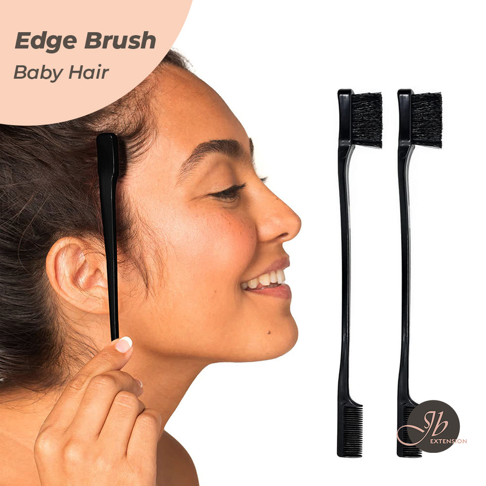 JBEXTENSION Hair Edge Brush, Double Sided Edge Control Hair Comb Eyebrow Brush Smooth Comb Grooming