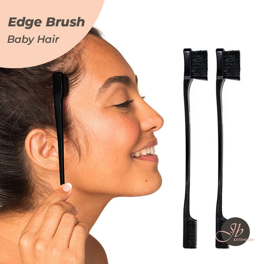 JBEXTENSION Hair Edge Brush, Double Sided Edge Control Hair Comb Eyebrow Brush Smooth Comb Grooming