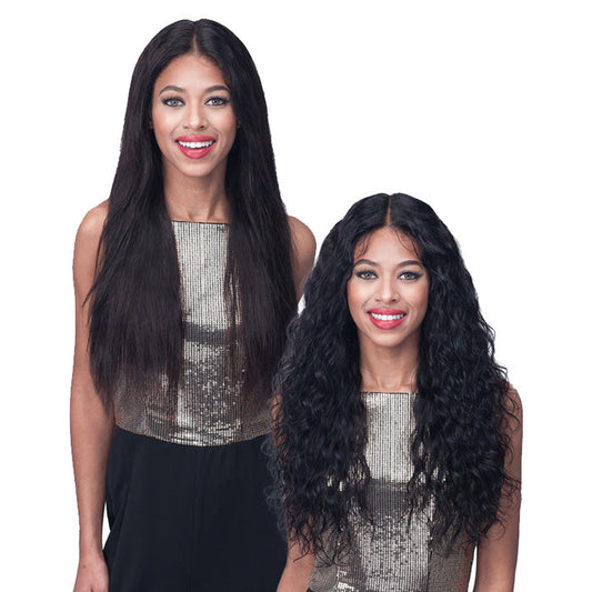 Bobbi Boss 100% Unprocessed Remy HD Lace Bundle Hair Wig -WET & WAVY 24"