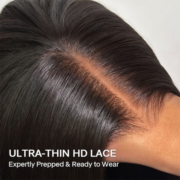 220% Density Straight Bob Wigs Pre Cut 13x4 HD Lace Real Glueless Wigs 100% Human Hair