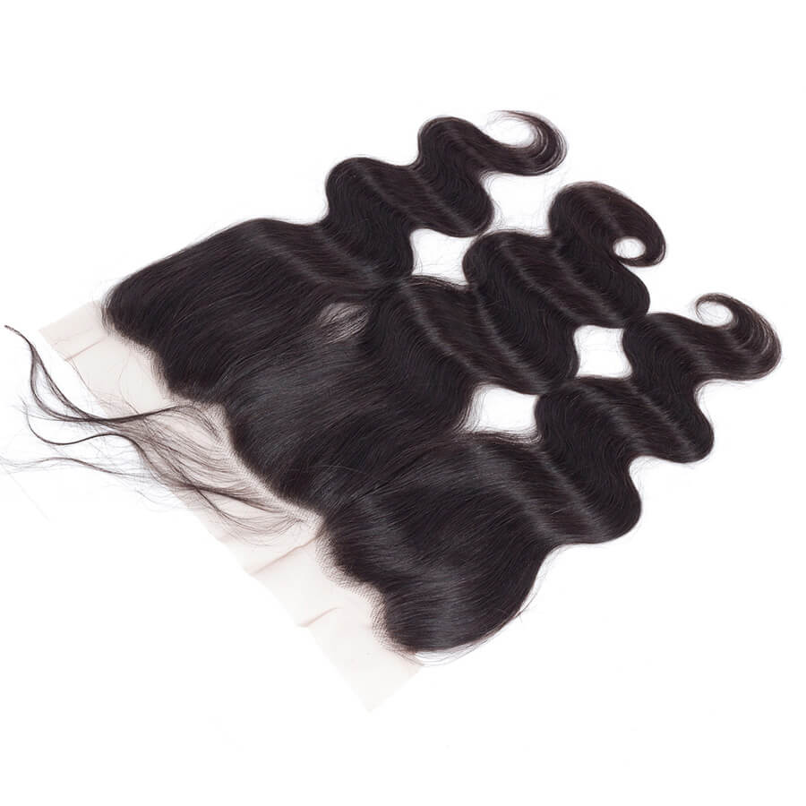 Malaysian Body Wave 4 Bundles With 13X4 Ear To Ear Lace Frontal Natural Color