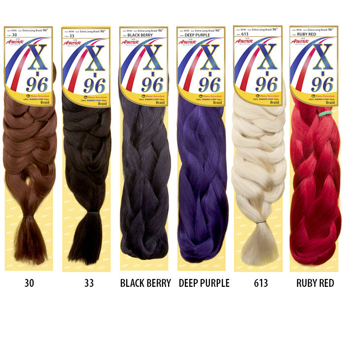 Amour X-96 100% Kanekalon Braid - EXTRA LONG 96"
