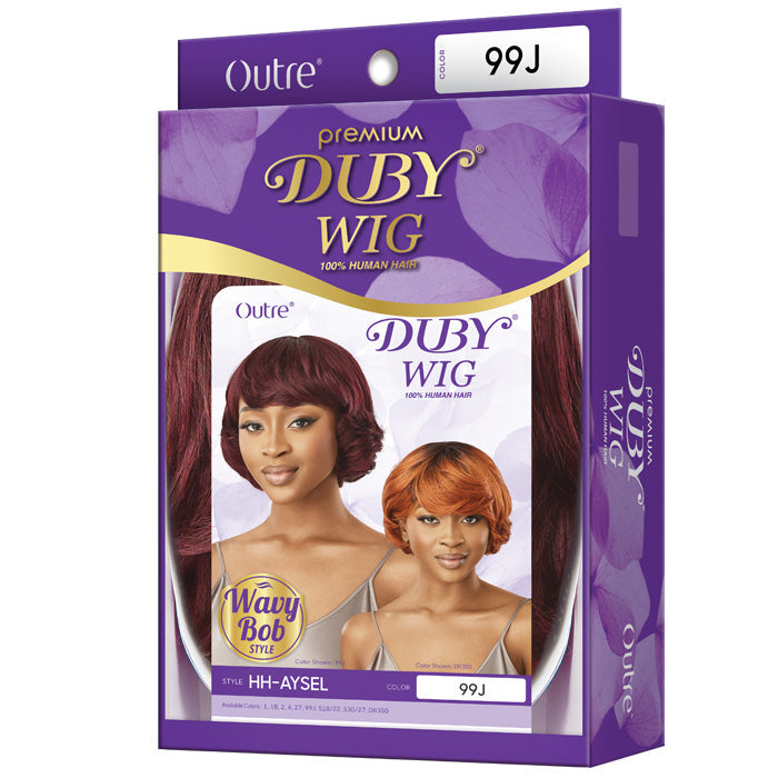 Outre Premium Duby Wig 100% Human Hair Full Wig - HH-AYSEL - Wavy Bob