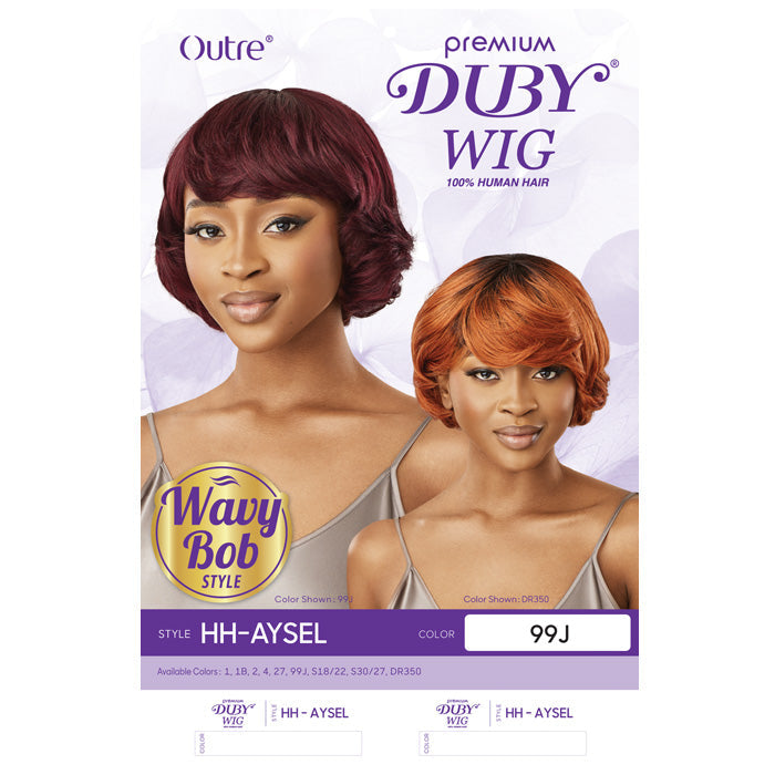 Outre Premium Duby Wig 100% Human Hair Full Wig - HH-AYSEL - Wavy Bob