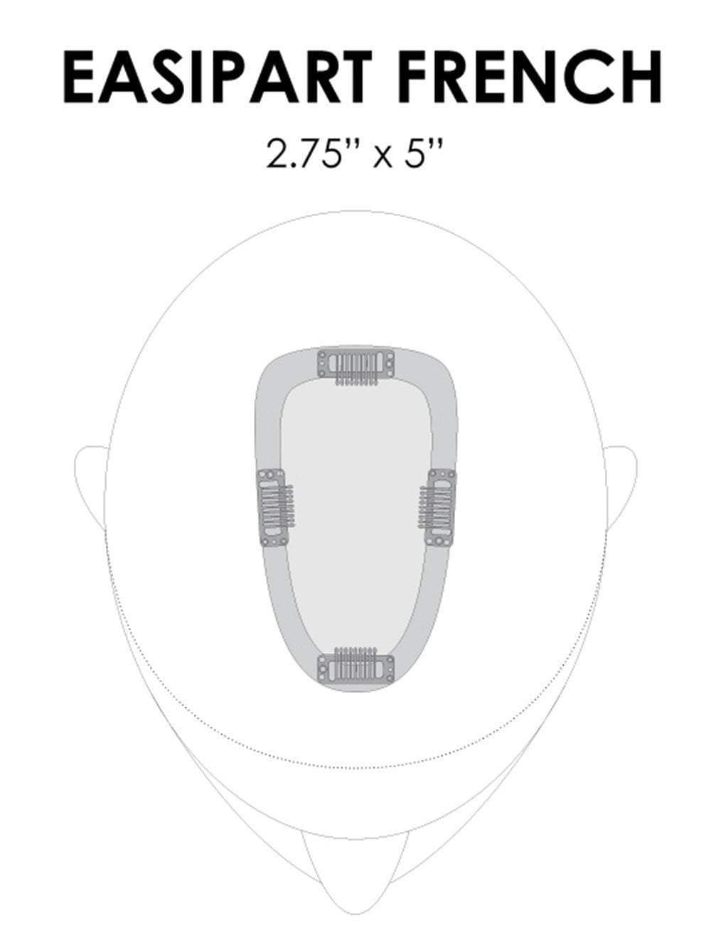 easiPart French 8" | Remy Human Hair Topper