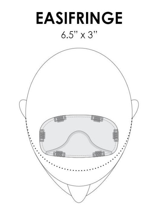 easiFringe Exclusive Colors | Remy Human Hair Topper (Mono Part)