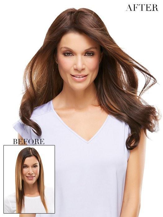 easiPart HH XL 18" | Remy Human Hair Topper (Mono Top)
