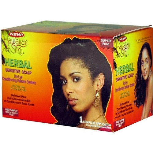 Hawaiian Silky Herbal No Lye Sensitive Scalp Kit (Regular/Super)