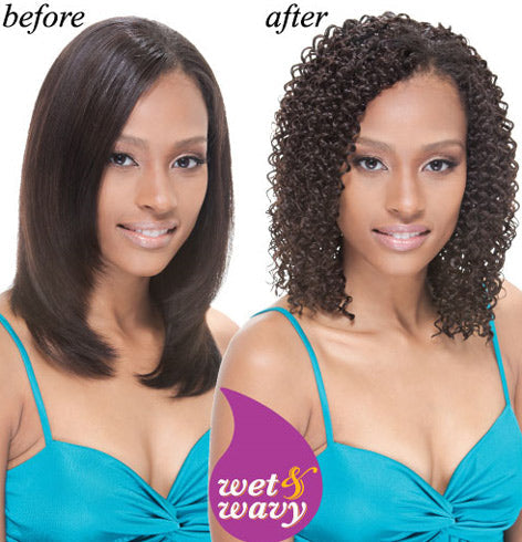 Janet Collection INDIAN REMI Wet & Wavy Human Hair Afro Jerry Weave 12-14