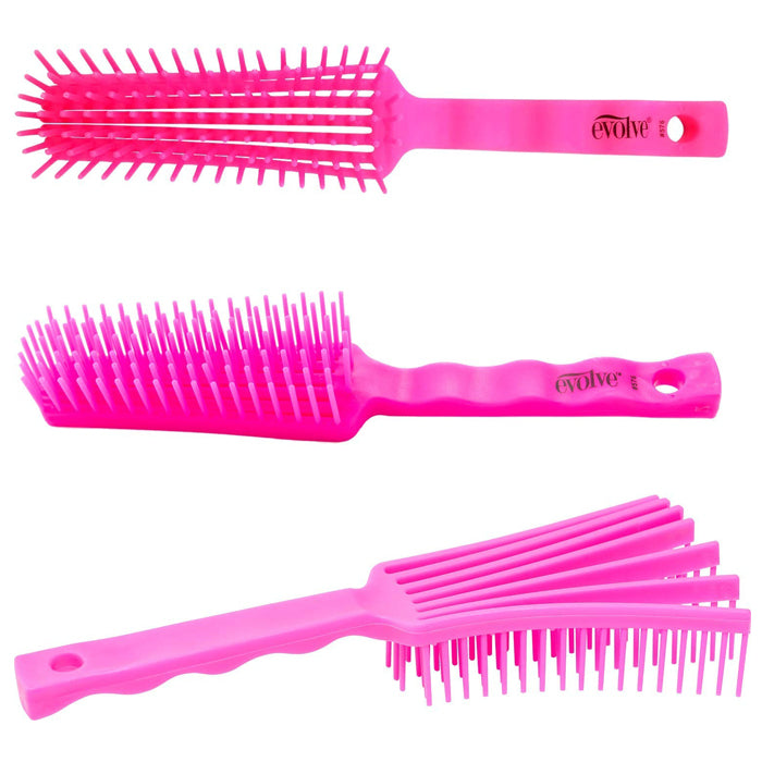 FIRSTLINE Evolve Flow-Thru Detangler Brush