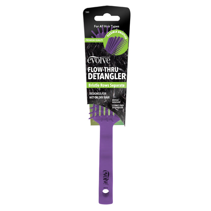 Firstline Evolve Flow-Thru Detangler Bursh - Purple