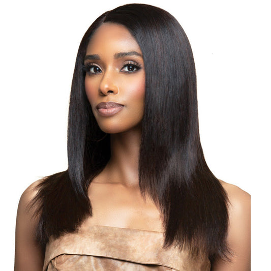 Bobbi Boss Glueless 100% Unprocessed Remy Human Hair HD Full Lace Wig - FLH100 INDIREMI BONE STRAIGHT 18"