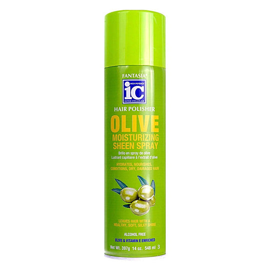 IC Fantasia Hair Polisher Olive Sheen Spray 14 oz