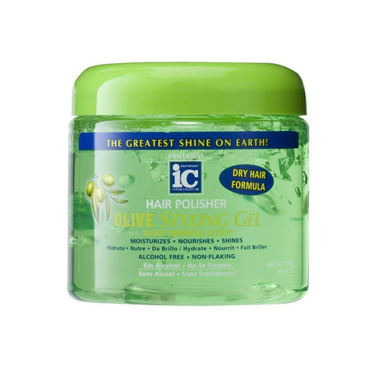 IC Fantasia Hair Polisher Olive Styling Gel 16 oz