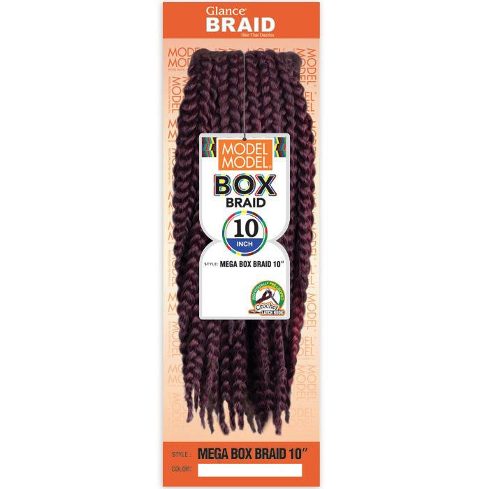 Model Model Glance Pre-Looped Crochet Braid - MEGA BOX BRAID 10"