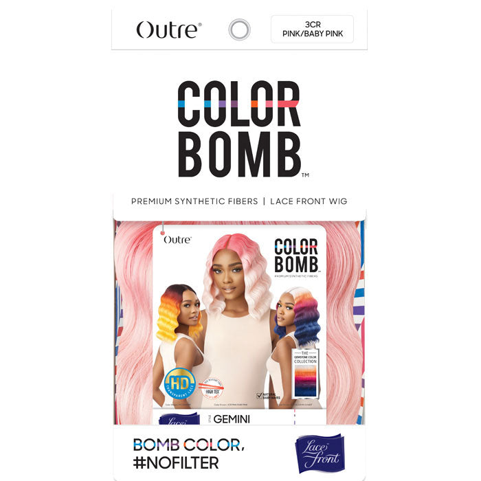 Outre Color Bomb HD Transparent Lace Front Wig - GEMINI