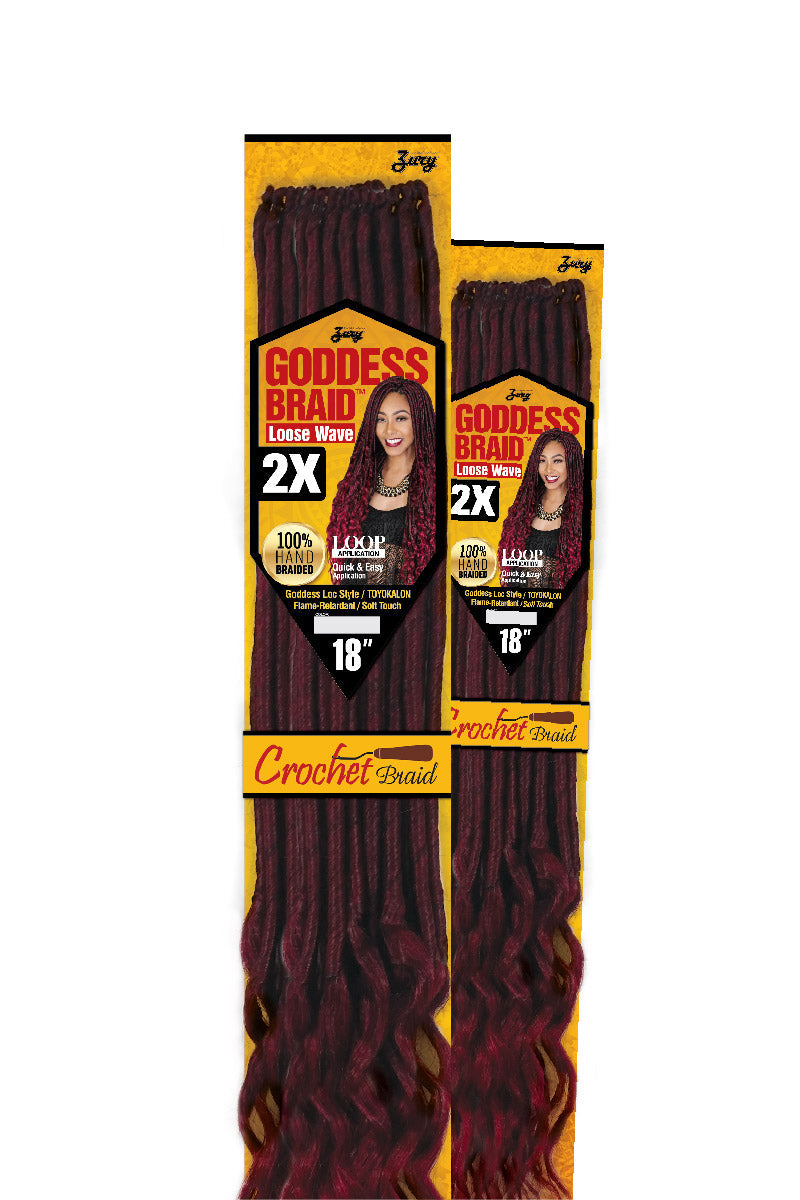 Zury Goddess Loc Crochet Braid 2X LOOSE WAVE 18 Inch