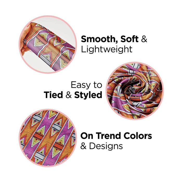 Red By Kiss Premium Silky Satin Wrap Scarf - 60"x16"