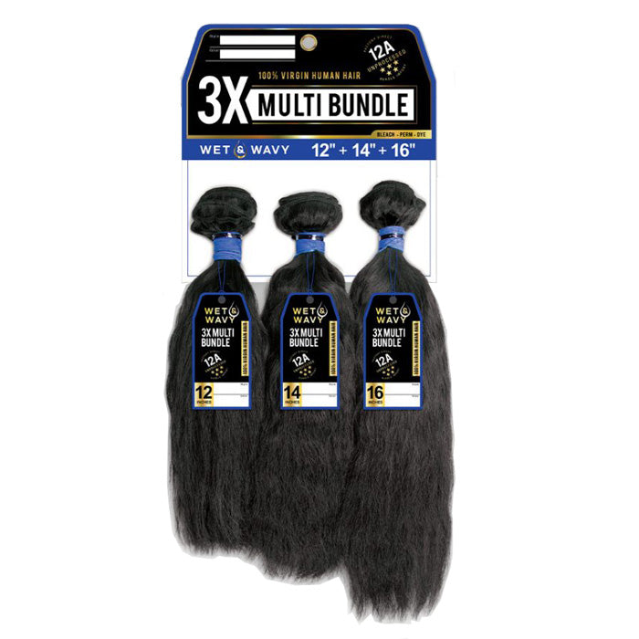 Sensationnel 12A 100% Virgin Human Hair 3X Multi Bundle Wet&Wavy - BOHEMIAN (12"14"16")