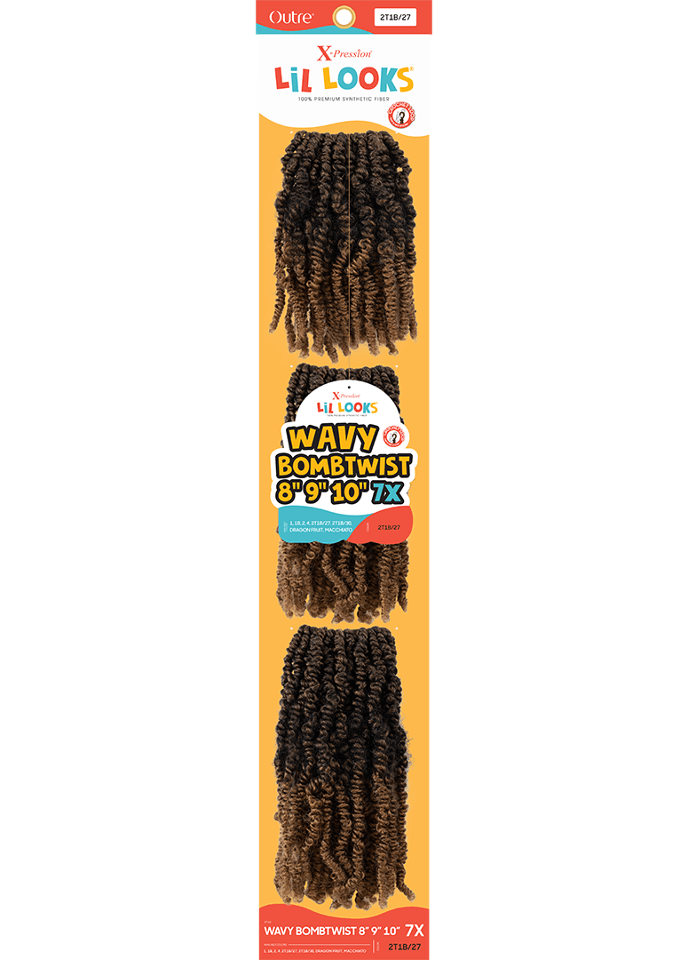 Outre X-Presssion Lil Looks Crochet Loop Braids - WAVY BOMB TWIST 8"9"10" 7X
