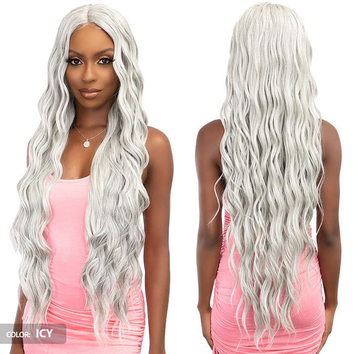 Janet Collection Remy Illusion X-Long Human Hair Mix HD Lace Wig - HIBO