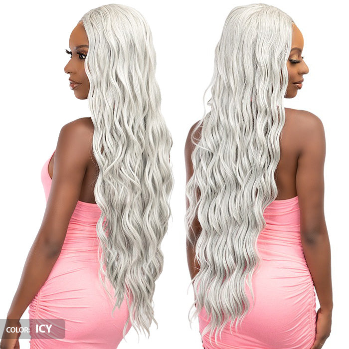 Janet Collection Remy Illusion X-Long Human Hair Mix HD Lace Wig - HIBO