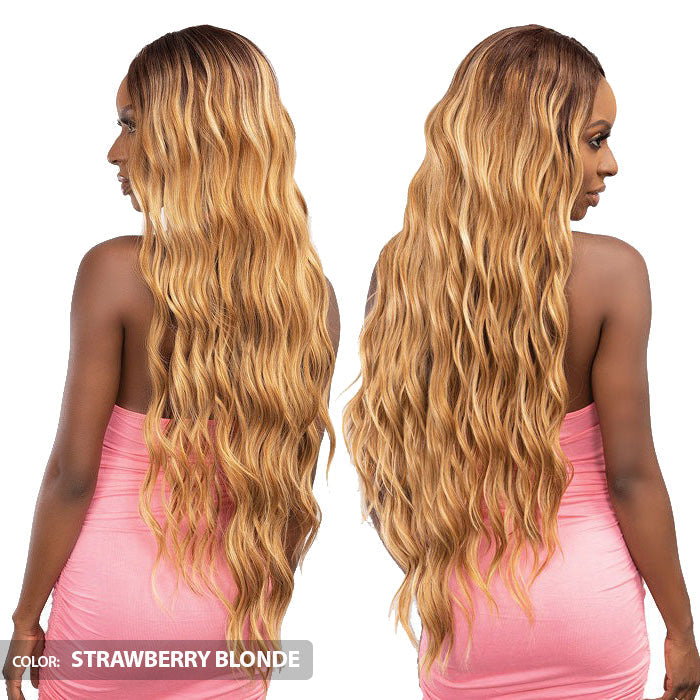 Janet Collection Remy Illusion X-Long Human Hair Mix HD Lace Wig - HIBO