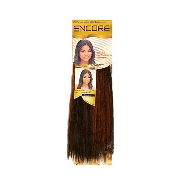 Janet Collection Encore Human Hair Blend Weave - NEW YAKY 10-24"