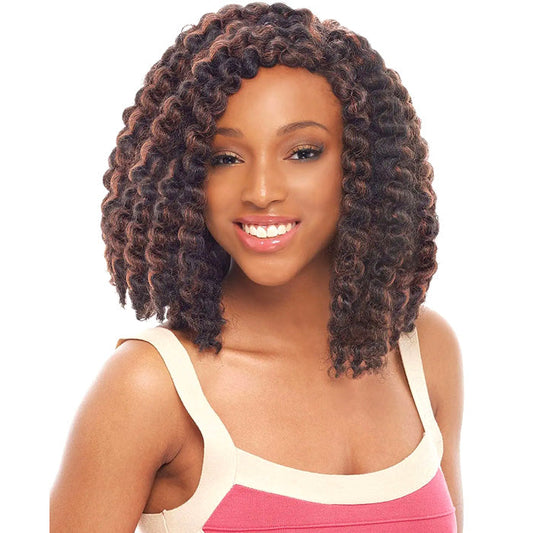 Janet Collection Noir Crochet Braid 2X ROD TWIST BRAID (2in1 Value Pack)