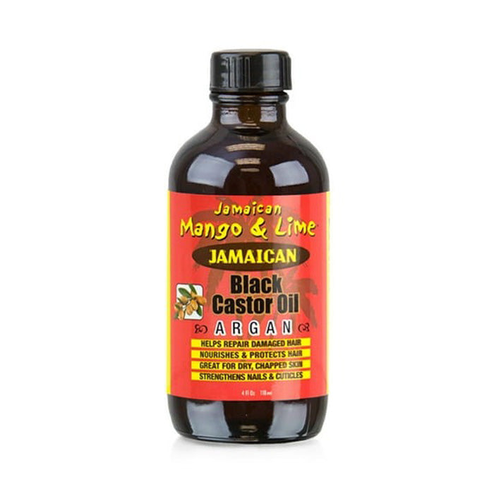 Jamaican Mango & Lime Black Castor Oil - ARGAN / AMLA 4 oz