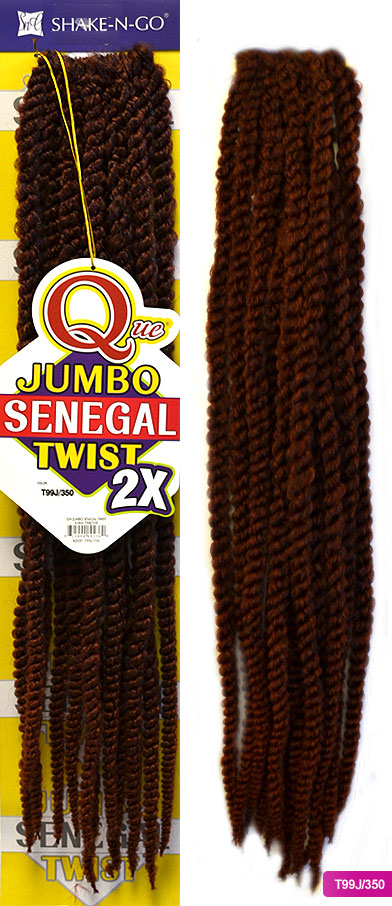 Shake N Go Que 2X Crochet Braid Pre-Loop - JUMBO SENEGAL TWIST