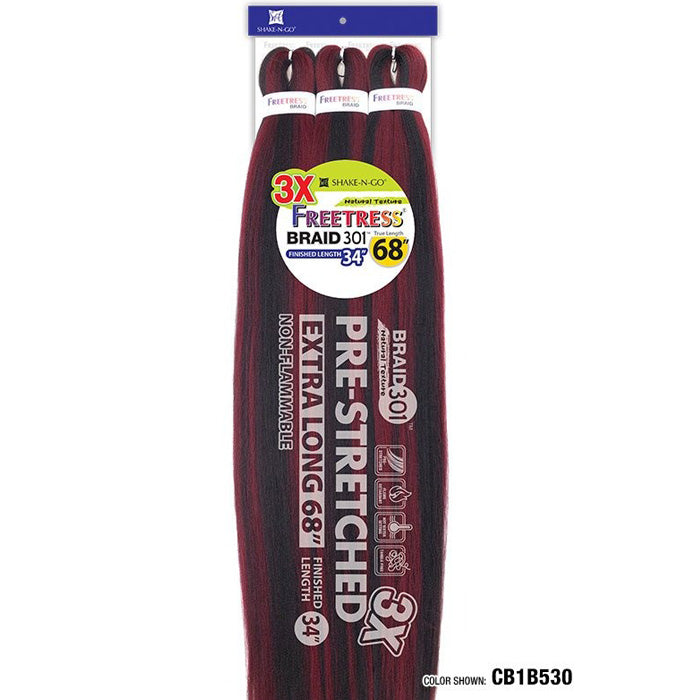 Freetress Braid - 3X Pre-Stretched Braid 301 34 Inch