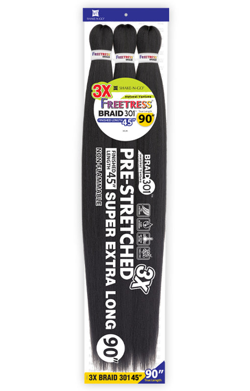 Freetress 3X Pre-Stretched Braid - Super Extra Long 90"