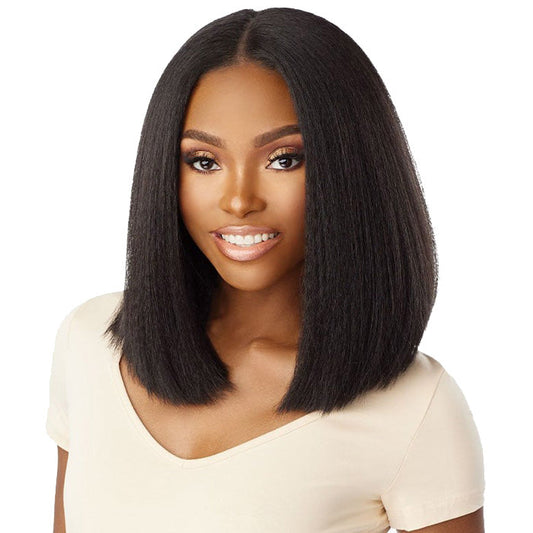 Sensationnel Curls Kinks Texture Glueless 13x6 HD Lace Front Wig - 13x6 KINKY BOB 14 - Kinky Edges