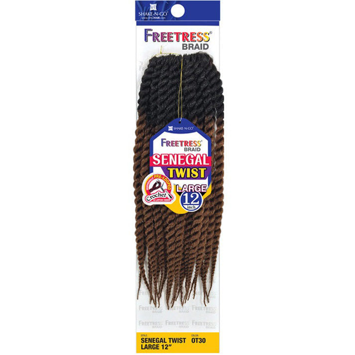 Freetress Pre-Looped Crochet Braids - SENEGAL TWIST LARGE 12"