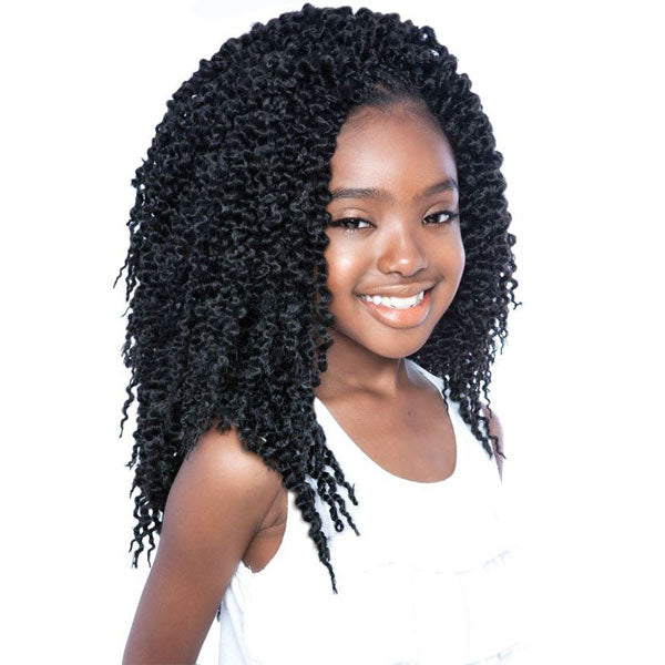 Mane Concept Afri Naptural Pre-Looped Crochet Braid - KIDS ROCK 3D CUBIC TWIST 12"