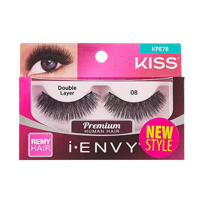 Kiss i-envy Remy Hair Eyelashes - DOUBLE LAYER KPE78