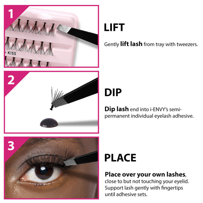Ienvy Mega Hold Individual Eyelash Glue BLACK,CLEAR