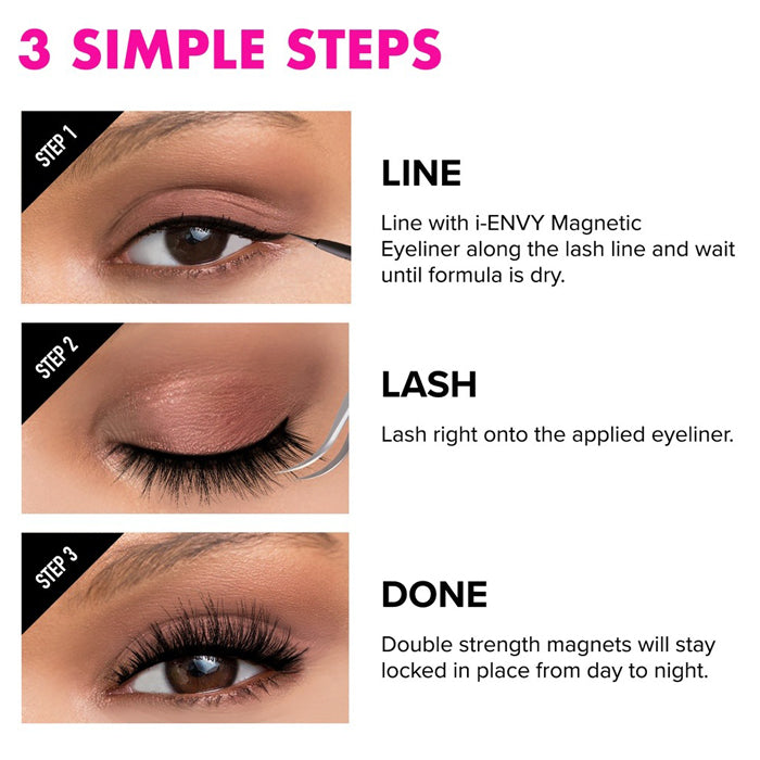 i-ENVY by Kiss 100% Human Hair Magnetic Lashes - So Wispy 03