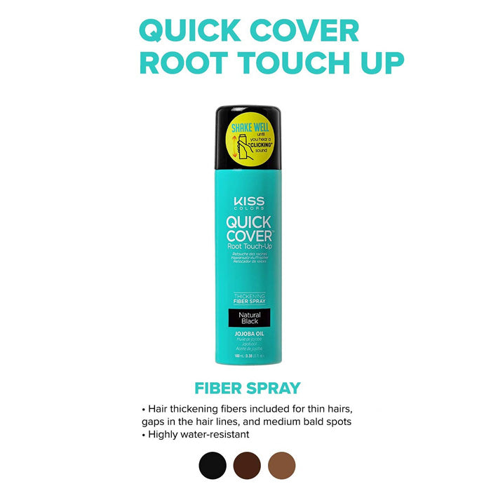 Kiss Colors Quick Cover Root Touch Up - THICKENING FIBER SPRAY