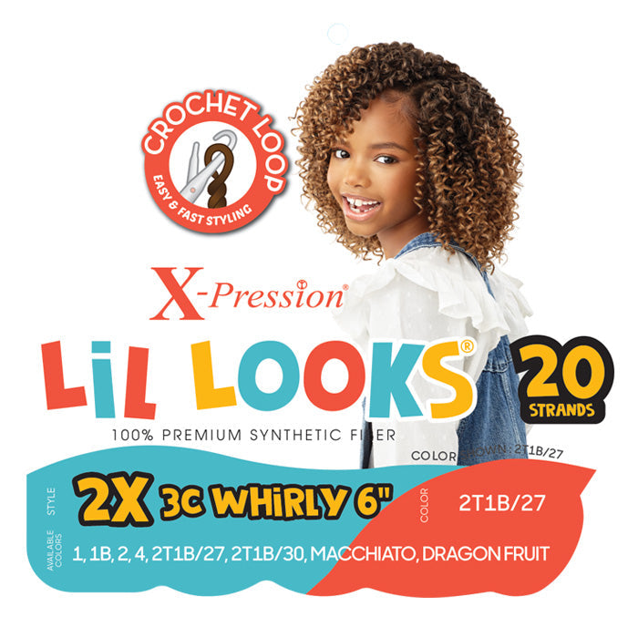 Outre X-Pression Lil Looks Crochet Loop Braid - 2X 3C WHIRLY 6"
